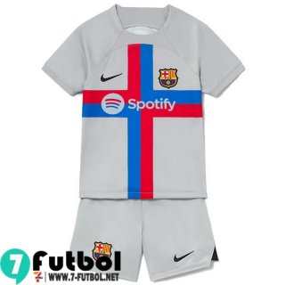 Camiseta Futbol Barcelona Tercera Ninos 2022 2023