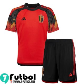 Camiseta Futbol Belgica Primera Ninos 2022 2023