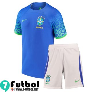Camiseta Futbol Brasil Segunda Ninos 2022 2023