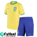 Camiseta Futbol Brasil Primera Ninos 2022 2023