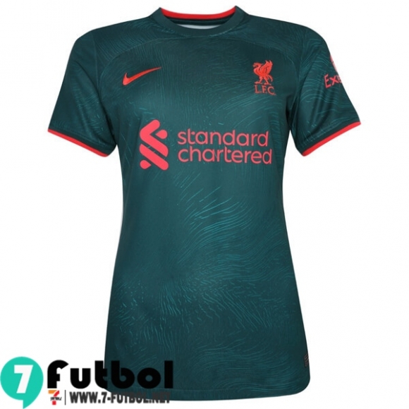 Camiseta Futbol Liverpool Tercera Femenino 2022 2023 Camiseta Futbol Liverpool Tercera Femenino 2022 2023