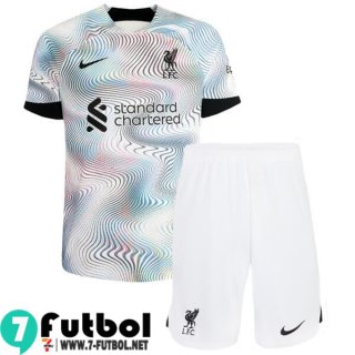 Camiseta Futbol Liverpool Segunda Ninos 2022 2023