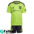 Camiseta Futbol Manchester United Tercera Ninos 2022 2023