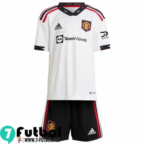 Camiseta Futbol Manchester United Segunda Ninos 2022 2023