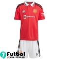 Camiseta Futbol Manchester United Primera Ninos 2022 2023