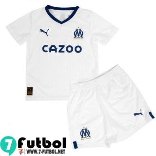 Camiseta Futbol Olympique Marsella Primera Ninos 2022 2023