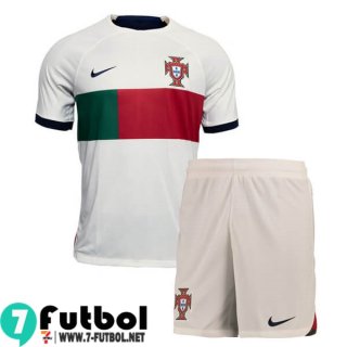 Camiseta Futbol Portugal Segunda Ninos 2022 2023