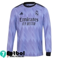 Camiseta Futbol Real Madrid Segunda Hombre Manga Larga 2022 2023