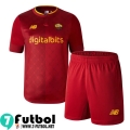 Camiseta Futbol AS Roma Primera Ninos 2022 2023