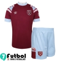 Camiseta Futbol West Ham United Primera Ninos 2022 2023