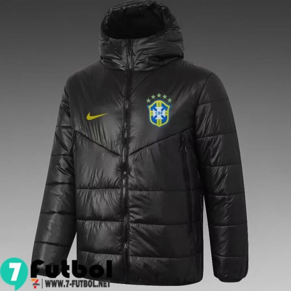 Chaqueta De Plumas Brasil negro Hombre 2021 2022 DD09