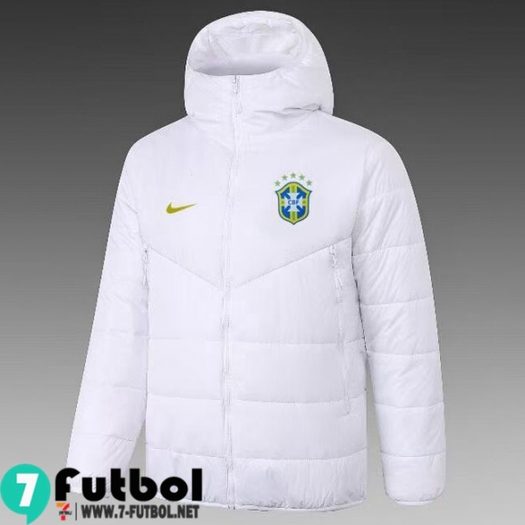 Chaqueta De Plumas Brasil blanca Hombre 2021 2022 DD47