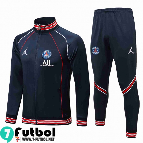 Chaquetas Futbol PSG Paris azul oscuro Hombre 2021 2022 JK203