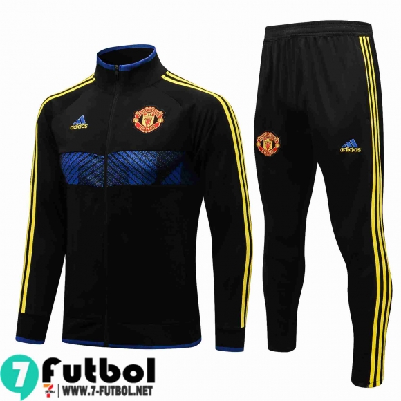 Chaquetas Futbol Manchester United negro Hombre 2021 2022 JK205