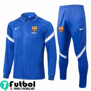 Chaquetas Futbol Barcelona azul Hombre 2021 2022 JK212