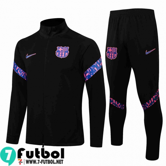 Chaquetas Futbol Barcelona negro Hombre 2021 2022 JK215