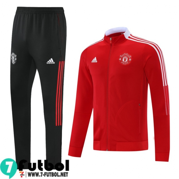 Chaquetas Futbol Manchester United Rojo Hombre 2021 2022 JK219