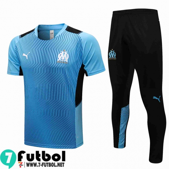 T-Shirt Olympique Marsella azul Hombre 2021 2022 PL189 T-Shirt Olympique Marsella azul Hombre 2021 2022 PL189