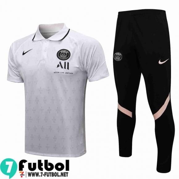 Polo Futbol PSG Paris blanca Hombre 2021 2022 PL194