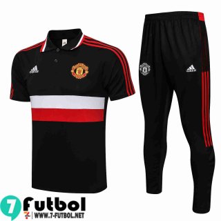 Polo Futbol Manchester United negro Hombre 2021 2022 PL199