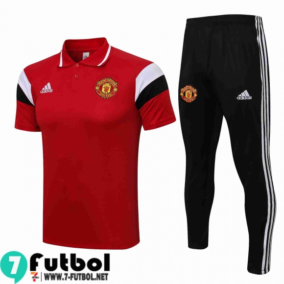 Polo Futbol Manchester United Rojo Hombre 2021 2022 PL204