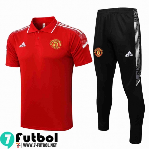 Polo Futbol Manchester United Rojo Hombre 2021 2022 PL212