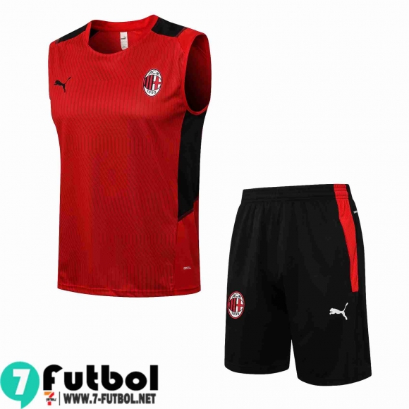 Sin Mangas AC Milan Rojo Hombre 2021 2022 PL218