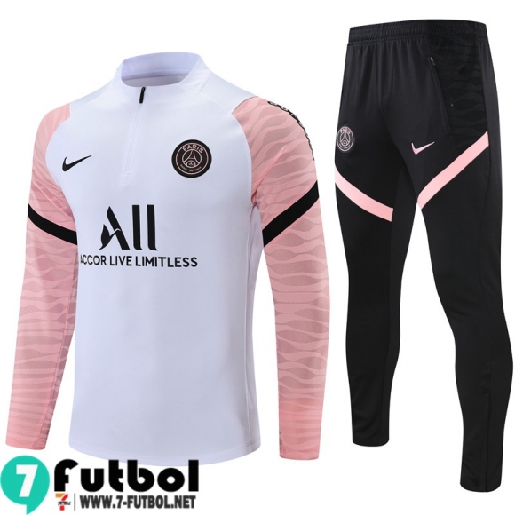 Chandal Futbol PSG Paris Rosa blanca Hombre 2021 2022 TG149