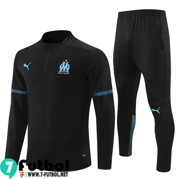 Chandal Futbol Olympique Marsella negro Hombre 2021 2022 TG159