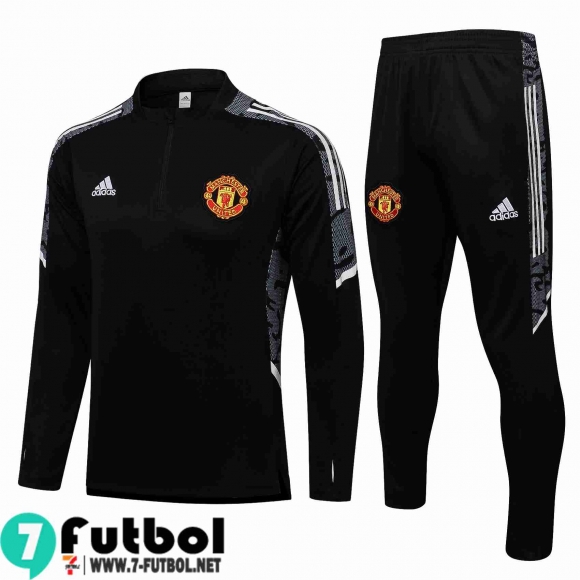 Chandal Futbol Manchester United negro Hombre 2021 2022 TG175