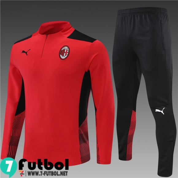 Chandal Futbol AC Milan Rojo Niños 2021 2022 TK116