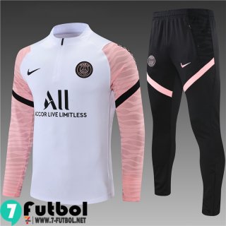 Chandal Futbol PSG Paris Rosa blanca Niños 2021 2022 TK120