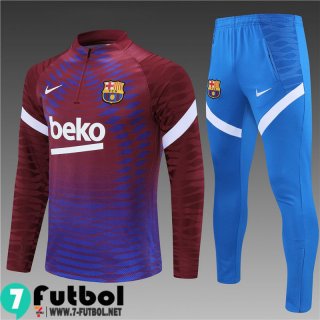 Chandal Futbol Barcelona rojo azul Niños 2021 2022 TK122