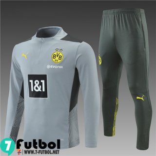 Chandal Futbol Dortmund BVB Gris Niños 2021 2022 TK126