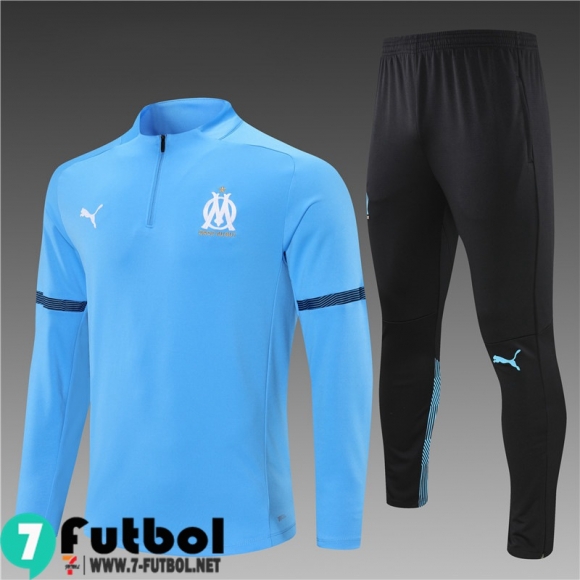 Chandal Futbol Olympique Marsella azul Niños 2021 2022 TK136