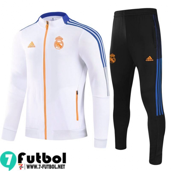 Chaquetas Futbol Real Madrid blanca Niños 2021 2022 TK154