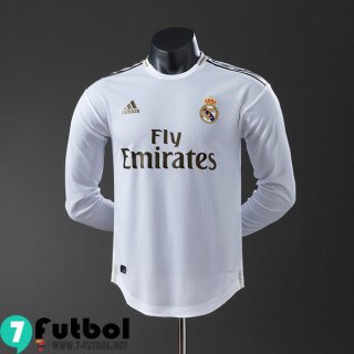 Retro Camiseta Futbol Real Madrid Primera Hombre Manga Larga 19 20 FG1048 Retro Camiseta Futbol Real Madrid Primera Hombre Manga Larga 19 20 FG1048