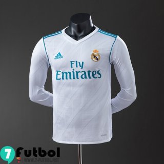 Retro Camiseta Futbol Real Madrid Primera Hombre Manga Larga 17 18 FG1051