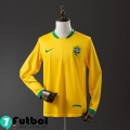 Retro Camiseta Futbol Brasil Primera Hombre Manga Larga 2006 FG1114