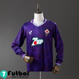 Retro Camiseta Futbol Fiorentina Primera Hombre Manga Larga 92 93 FG1141