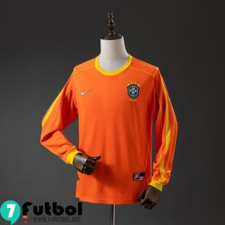 Retro Camiseta Futbol Brasil Porteros Hombre Manga Larga 1998 FG1182 Retro Camiseta Futbol Brasil Porteros Hombre Manga Larga 1998 FG1182