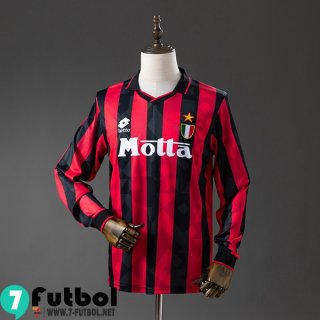 Retro Camiseta Futbol AC Milan Primera Hombre Manga Larga 93 94 FG1189
