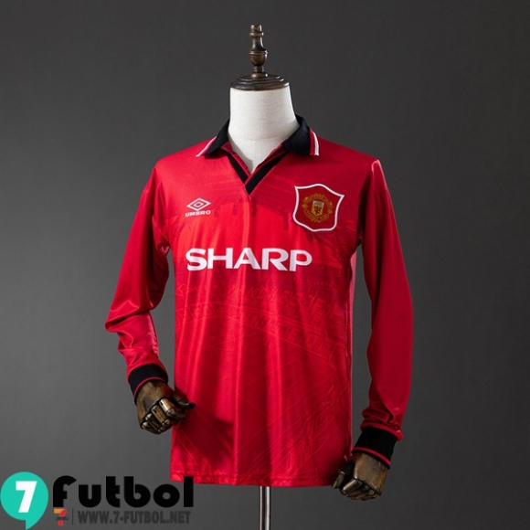Retro Camiseta Futbol Manchester United Primera Hombre Manga Larga 1994 96 FG852 Retro Camiseta Futbol Manchester United Primera Hombre Manga Larga 1994 96 FG852