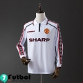 Retro Camiseta Futbol Manchester United Hombre Manga Larga 98 99 FG958