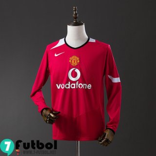 Retro Camiseta Futbol Manchester United Primera Hombre Manga Larga 04 06 FG960