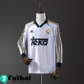 Retro Camiseta Futbol Real Madrid Primera Hombre Manga Larga 98 00 FG963 Retro Camiseta Futbol Real Madrid Primera Hombre Manga Larga 98 00 FG963