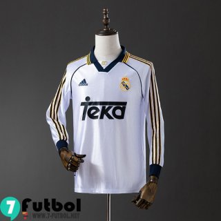 Retro Camiseta Futbol Real Madrid Primera Hombre Manga Larga 98 00 FG963