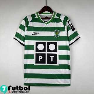 Retro Camiseta Futbol Sporting Lisbon Primera Hombre 03-04 FG313