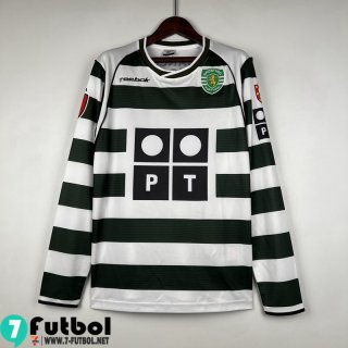 Retro Camiseta Futbol Sporting Lisbon Primera Hombre 01-03 FG314