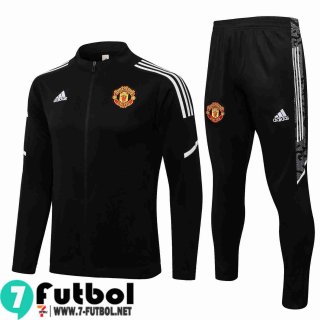 Chaquetas Futbol Manchester United negro Hombre 2021 2022 JK243